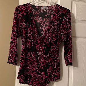 EUC faux wrap top